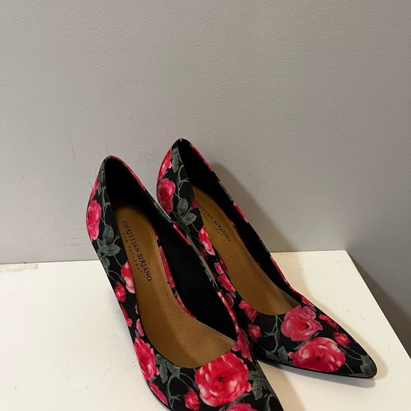 Christian Siriano Women’s Floral Print Spiked Heels Size 10 - Picture 1 of 8